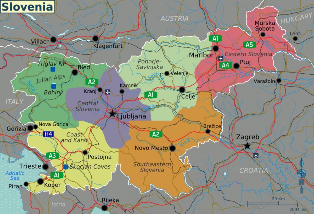 Eslovenia herriko mapa
