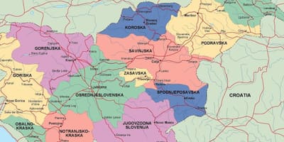 Mapa politiko Eslovenia