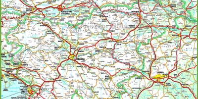 Mapa zehatza Eslovenia