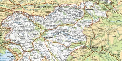 Mapa terme Eslovenia